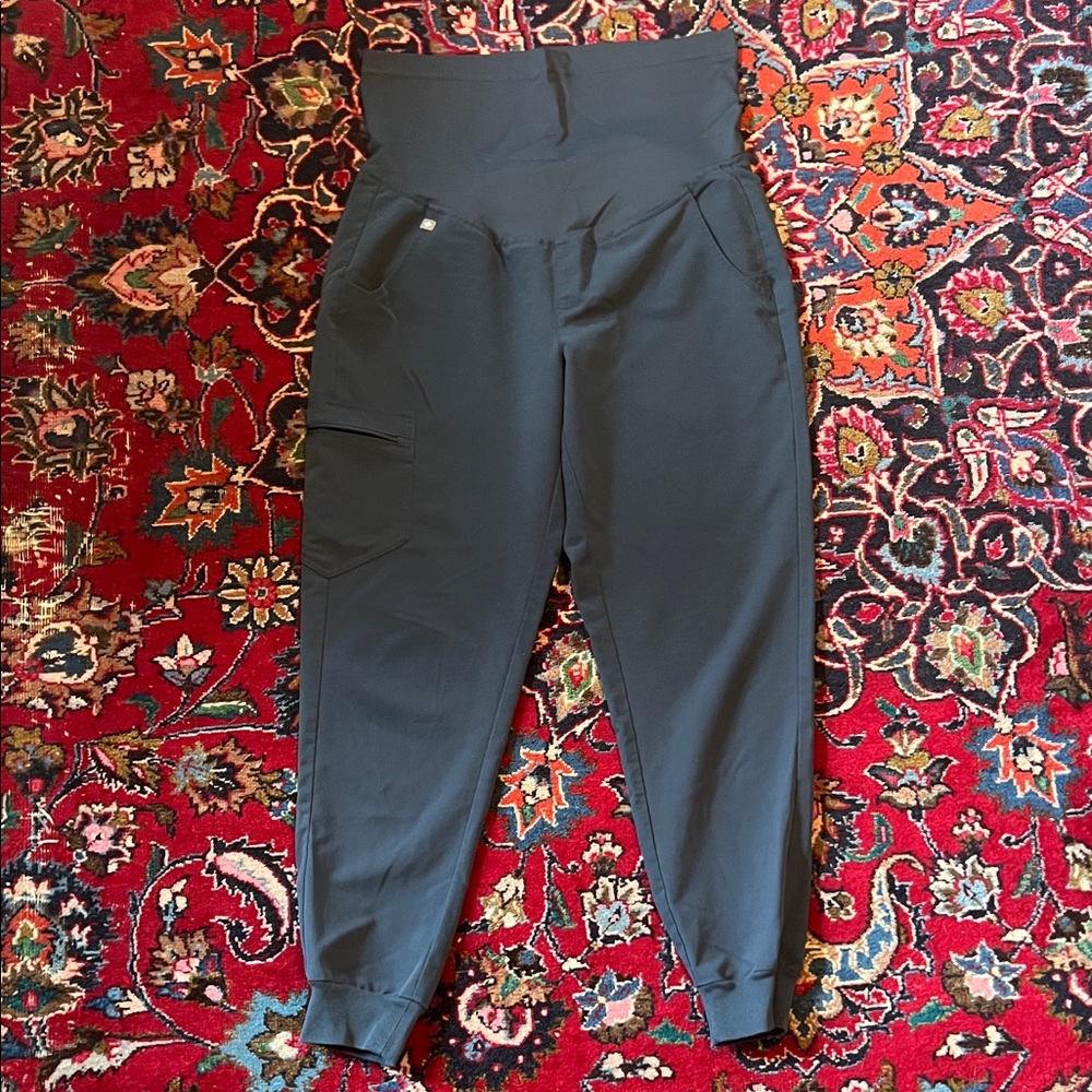 Figs maternity jogger scrubs pants size medium dark harbor